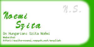 noemi szita business card